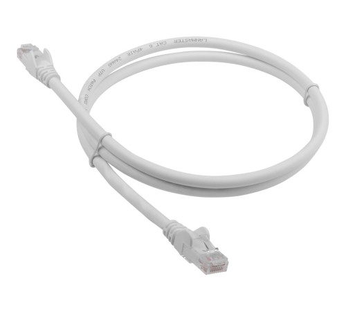 Патч-корд Lanmaster LAN-PC45/U6-2.0-WH вилка RJ-45-вилка RJ-45 кат.6 2м белый LSZH (уп.:1шт)