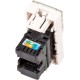 Вставка Lanmaster LAN-SIP-22U6-WH Mosaic 1xKeystone пластик (упак.:1шт)