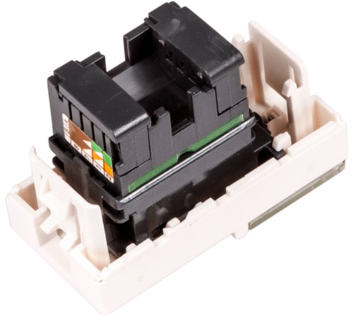 Вставка Lanmaster LAN-SIP-22U6-WH Mosaic 1xKeystone пластик (упак.:1шт)