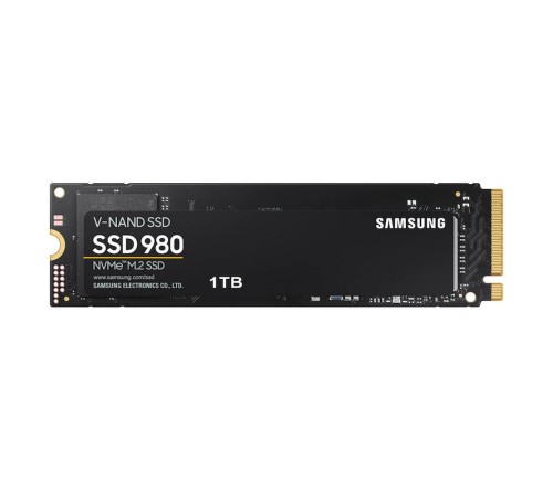 M.2 2280 1TB Samsung 980 Client SSD PCIe Gen3x4 with NVMe, 3500/3000, IOPS 500/480K, MZ-V8V1T0B/AM MTBF 1.5M, 3D TLC, 600TBW, 0,33DWPD, RTL