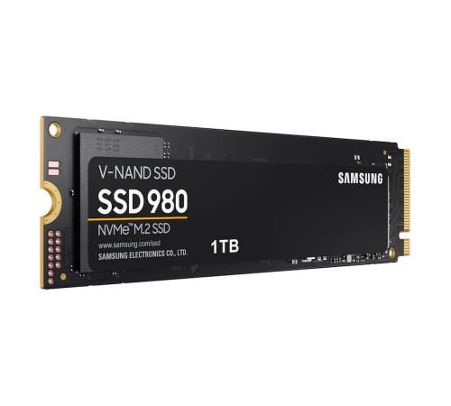 M.2 2280 1TB Samsung 980 Client SSD PCIe Gen3x4 with NVMe, 3500/3000, IOPS 500/480K, MZ-V8V1T0B/AM MTBF 1.5M, 3D TLC, 600TBW, 0,33DWPD, RTL