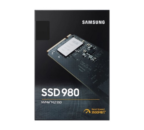 M.2 2280 1TB Samsung 980 Client SSD PCIe Gen3x4 with NVMe, 3500/3000, IOPS 500/480K, MZ-V8V1T0B/AM MTBF 1.5M, 3D TLC, 600TBW, 0,33DWPD, RTL