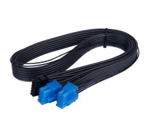 Кабель Silverstone2 x PCIe 8 pin (PSU) - 12+4 pin (GPU) 12VHPWR PCIe Gen5 SST-PP14-PCIE