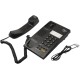 RITMIX RT-330 black {Телефон проводной Ritmix RT-330 черный [повторный набор, регулировка уровня громкости, световая индикац]}