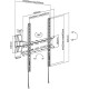 Кронштейн для телевизора Ultramounts UM 878 черный 32"-55" макс.35кг настенный поворотно-выдвижной и наклонный