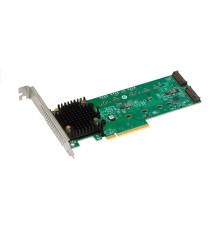 HBA-адаптер Broadcom 9540-2M2 SGL (05-50148-00)  PCIe v4 x8 LP, Tri-Mode SATA/NVMe 12G RAID 0,1, 2x M.2 slots, 3808 IOC, RTL