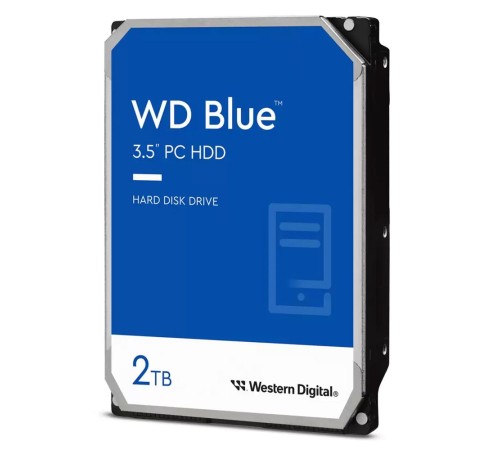 Жесткий диск Western Digital HDD SATA-III  2Tb Blue WD20EARZ, 5400rpm, 64MB  buffer (аналог WD20EZRZ), 1 year (WD20EARZ)