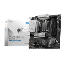 Материнская плата MSI PRO B760M-A DDR4 II Soc-1700 Intel B760 4xDDR4 mATX AC`97 8ch(7.1) 2.5Gg+HDMI+DP