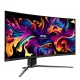 34.18" MSI MAG 341CQP QD-OLED Black (QD-OLED, 3440x1440, HDMI+HDMI+DP+Type C, USB Hub, 0.03 ms, 178°/178°, 250 cd/m, 1500000:1, 175Hz, Curved)
