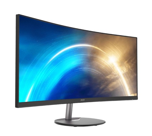 Монитор MSI PRO MP341CQ 34" 21:9 UWQHD(3440x1440) VA Curve1500R,1ms(MPRT),3000:1,100M:1,300nit,178/178,2xHDMI 2.0,DP 1.2,Tilt,Speaker,VESA,100Hz,Black,1y war-ty (9S6-3PB2CT-027)