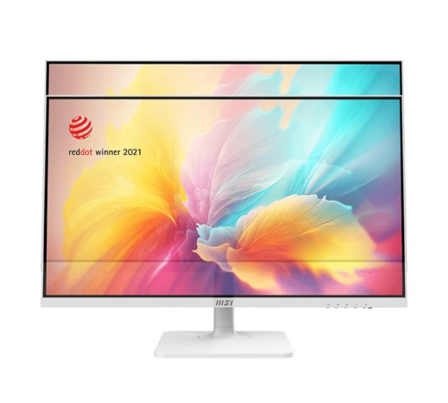 Монитор MSI Modern MD272QXPW 27" 16:9 WQHD(2560x1440) IPS Flat,1ms(MPRT),1000:1, 100M:1,300nit,178/178,HDMI 1.4b,DP 1.2,2xUSB 2.0 Type-A,USB 2.0 Type-B,Speaker,Tilt,Swivel,Height,Pivot,100Hz,White,1y war-ty (9S6-3PB19H-225)