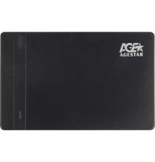 Внешний корпус для HDD/SSD AgeStar 3UB2P3 SATA III пластик черный 2.5"