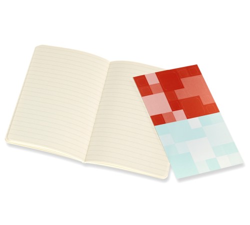 Блокнот Moleskine VOLANT QP711F16B24 Pocket 90x140мм 80стр. линейка мягкая обложка оранжевый/голубой (2шт)