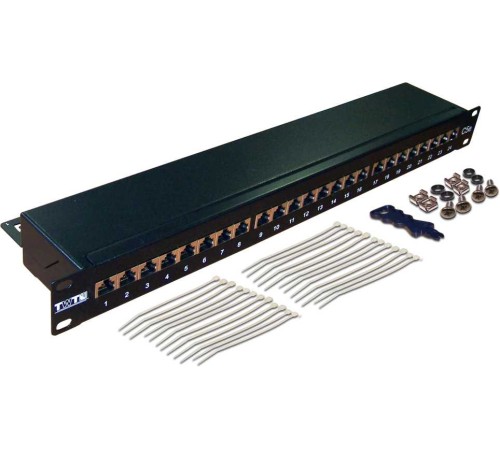 Патч-панель Lanmaster TWT-PP24STP/6 19" 1U 24xRJ45 кат.6 FTP Патч-панель Lanmaster TWT-PP24STP/6 19" 1U 24xRJ45 кат.6 FTP