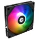 Вентилятор ID-COOLING TF-9215-ARGB 92x92x15мм (168шт./кор, PWM, 4pin, супер-тонкий, ARGB, черный 800-2500об/мин)  BOX