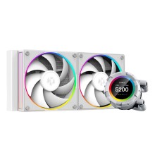Система водяного охлаждения ID-Cooling SL240 WHITE Soc-AM5/AM4/1151/1200/2066/1700 4-pin 14-30dB Al+Cu 300W LED Ret
