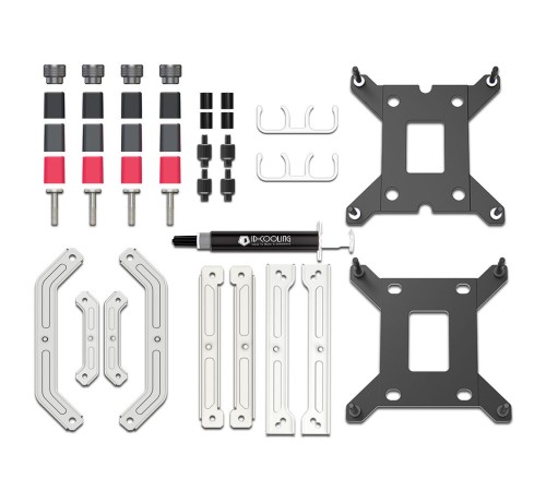 Система водяного охлаждения ID-Cooling SL240 WHITE Soc-AM5/AM4/1151/1200/2066/1700 4-pin 14-30dB Al+Cu 300W LED Ret