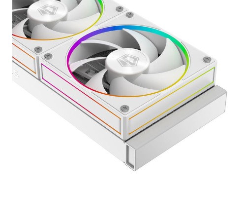 Система водяного охлаждения ID-Cooling SL240 WHITE Soc-AM5/AM4/1151/1200/2066/1700 4-pin 14-30dB Al+Cu 300W LED Ret