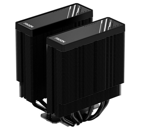 Кулер для процессора ID-COOLING FROZN A620 BLACK LGA1700/1200/115X/AM5/AM4 (6шт/кор, TDP 270W, PWM, черный, 6 тепл.трубок + медная база, FAN 120mm) RET (FROZN A620 BLACK)