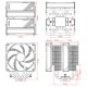 Кулер для процессора ID-COOLING FROZN A620 BLACK LGA1700/1200/115X/AM5/AM4 (6шт/кор, TDP 270W, PWM, черный, 6 тепл.трубок + медная база, FAN 120mm) RET (FROZN A620 BLACK)