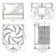 Кулер для процессора ID-COOLING FROZN A610 BLACK LGA20XX/1700/1200/115X/AM5/AM4 (10шт/кор, TDP 260W, PWM, черный, 6 тепл.трубок + медная база, FAN 120mm) RET (FROZN A610 BLACK)