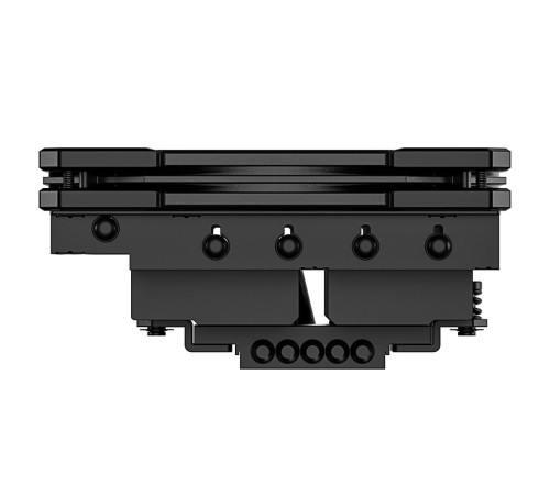 Cooler  ID-COOLING IS-55 BLACK LGA1700/1200/115X/AM5/AM4 низкопрофильный высота 55mm (27шт/кор, TDP 125W, PWM, 5 тепл.трубок + медная база, FAN 120mm, черный