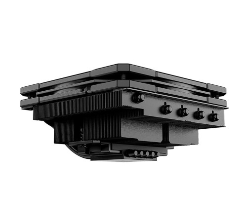 Cooler  ID-COOLING IS-55 BLACK LGA1700/1200/115X/AM5/AM4 низкопрофильный высота 55mm (27шт/кор, TDP 125W, PWM, 5 тепл.трубок + медная база, FAN 120mm, черный