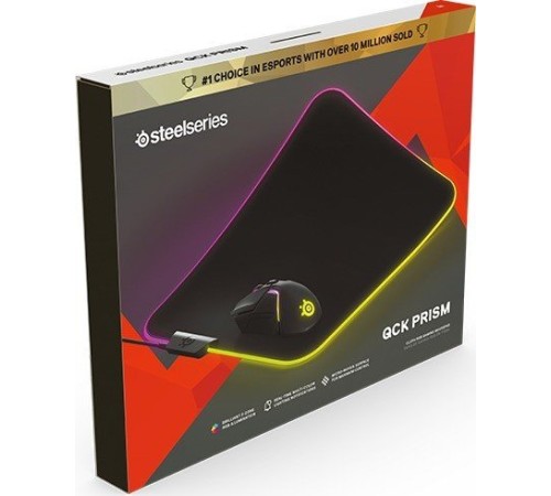 Коврик для мыши Steelseries QcK Prism Cloth Средний черный 320x270x4мм Коврик для мыши Steelseries QcK Prism Cloth Средний черный 320x270x4мм