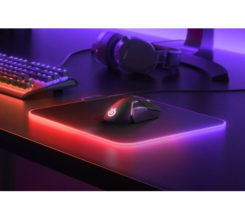 Коврик для мыши Steelseries QcK Prism Cloth Средний черный 320x270x4мм Коврик для мыши Steelseries QcK Prism Cloth Средний черный 320x270x4мм