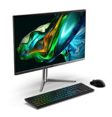 Моноблок Acer Aspire C24-1300 23.8" Full HD Ryzen 3 7320U (2.4) 8Gb SSD512Gb RGr CR Eshell GbitEth WiFi BT 65W клавиатура мышь Cam черный 1920x1080