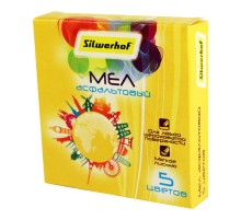 Мел цветной Silwerhof 882087-05 Солнечная коллекция асфальт. 5цв. картон.коробка