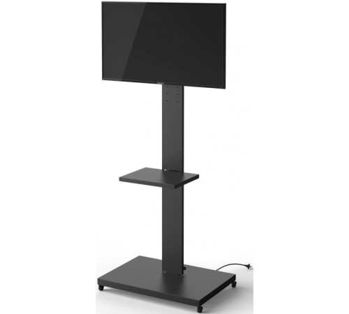 Подставка для телевизора Holder PR-107 черный 32"-70" макс.60кг напольный поворот и наклон