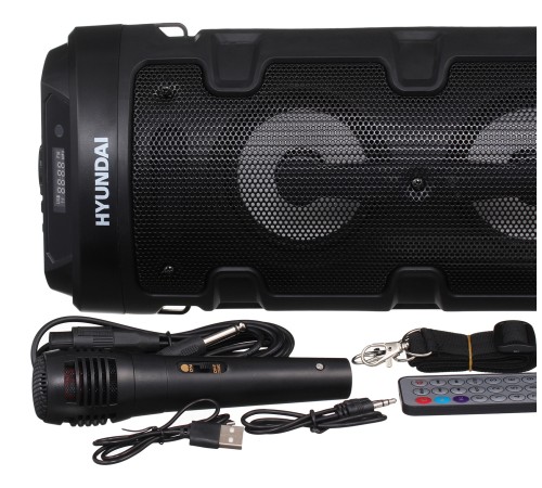 Минисистема Hyundai H-MC160 черный 50Вт/FM/USB/BT/SD/MMC Минисистема Hyundai H-MC160 черный 50Вт/FM/USB/BT/SD/MMC