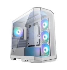 MAG Pano M100R PZ White , Micro-ATX, 1xUSB 3.2 Gen 1, 1xUSB 3.2 Gen2 Type-C, 4x120mm ARGB Fan, ARGB+PWM Control Board, TG, WHITE