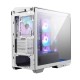 MAG Pano M100R PZ White , Micro-ATX, 1xUSB 3.2 Gen 1, 1xUSB 3.2 Gen2 Type-C, 4x120mm ARGB Fan, ARGB+PWM Control Board, TG, WHITE