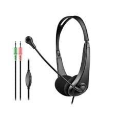 Гарнитура Raskat Standart 2J "Speaker size:40mm  Frequency range:20-20,000Hz  Speaker impedance:32 Ohm±15%  Speaker sensitivity:105dB±3dB  Cable Length: 1.8M Connector: 2*3.5MM jack"