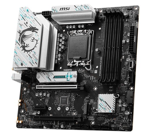 Материнская плата MSI B760M GAMING PLUS WIFI Soc-1700 Intel B760 4xDDR5 mATX AC`97 8ch(7.1) 2.5Gg+HDMI+DP