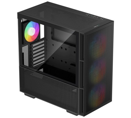 Корпус Deepcool CH560 черный без БП ATX 7x120mm 6x140mm 1xUSB3.0 audio bott PSU
