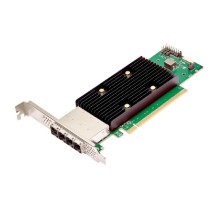 HBA-адаптер Broadcom 9600W-16e SGL (05-50108-00)  PCIe Gen4 x16 LP, Tri-Mode SAS/SATA/NVMe 24G HBA, 16port(4*ext SFF8644)