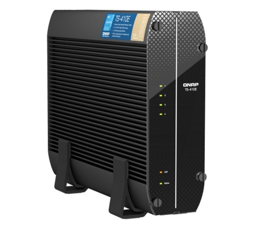 Сетевое хранилище NAS Qnap Original TS-410E-8G 4-bay настольный Celeron