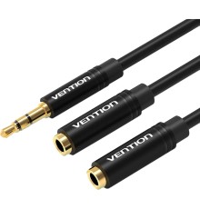 Переходник-разветвитель Vention гибкий Jack 3.5 mm M/Jack 3.5 mm F x 2 - 0.3м Разветвитель Vention mini Jack 3.5 mm M/mini Jack 3.5 mm M x 2 - 0.3 м (BBWBY)
