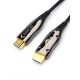 Кабель HDMI 50 м (HIGH speed, Metal gold, Optical) 8K VER 2.1 ATcom HDMI 2.1 (m) - HDMI 2.1 (m) 50 м (AT8875)