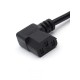 Кабель питания GoPower евровилка-C13 (f) 1.8м ПВХ 0.75 мм угловой черный (1/125) GoPower 00-00024536