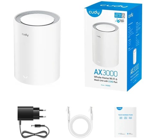 Wi-Fi Mesh-система Cudy M3000(1-Pack) Wi-Fi Mesh-система Cudy M3000(1-Pack)