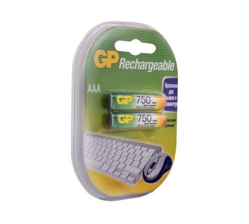 Аккумулятор GP 75AAAHC AAA NiMH 750mAh (2шт) Аккумулятор GP 75AAAHC AAA NiMH 750mAh (2шт)