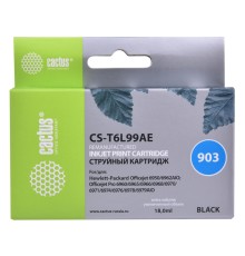 Картридж струйный Cactus CS-T6L99AE №903(есть ограничения по прошивке) черный (21.6мл) для HP OJP 6950/6960/6970