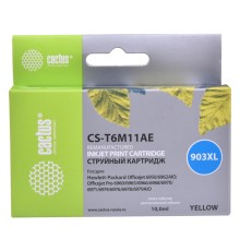 Картридж струйный Cactus CS-T6M11AE №903XL(есть ограничения по прошивке) желтый (10мл) для HP OJP 6950/6960/6970