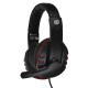 Наушники с микрофоном Оклик HS-L380G ABBADON черный/красный 1.8м мониторные оголовье (JD-032)