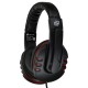Наушники с микрофоном Оклик HS-L380G ABBADON черный/красный 1.8м мониторные оголовье (JD-032)