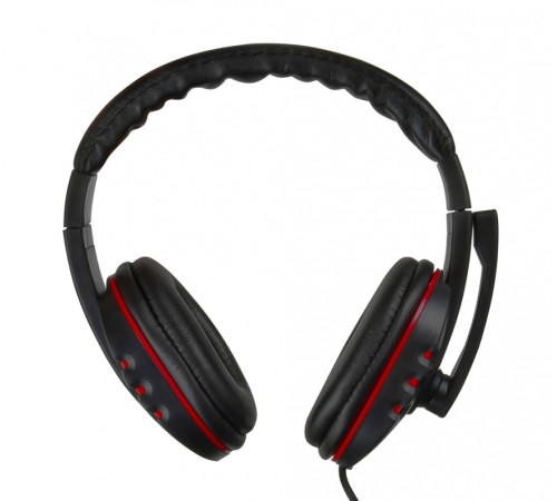 Наушники с микрофоном Оклик HS-L380G ABBADON черный/красный 1.8м мониторные оголовье (JD-032) Наушники с микрофоном Оклик HS-L380G ABBADON черный/красный 1.8м мониторные оголовье (JD-032)